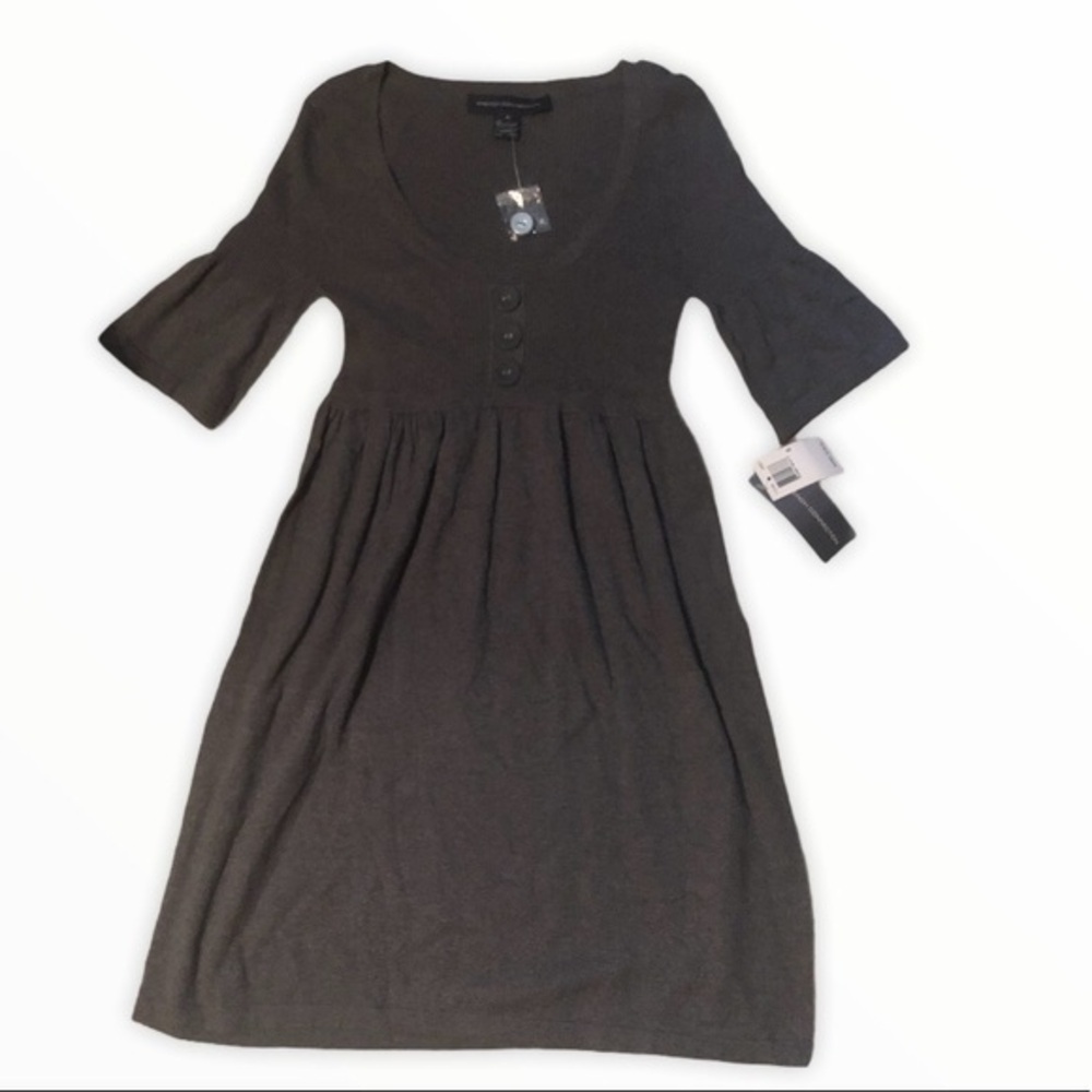 French connection gray knit dress 8 NWT
